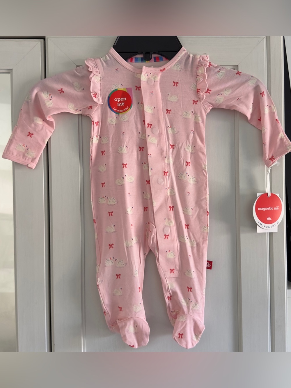 Magnetic Me Swan of a Kind Magnetic Modal Footie Size 0-3 Months
